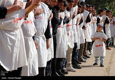 عزاداری هیات کفن پوشان مسلم ابن عقیل روستای سوکهریز شهرستان خرمدره