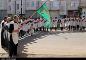 عزاداری هیات کفن پوشان مسلم ابن عقیل روستای سوکهریز شهرستان خرمدره