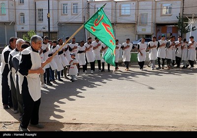 عزاداری هیات کفن پوشان مسلم ابن عقیل روستای سوکهریز شهرستان خرمدره