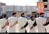 عزاداری هیات کفن پوشان مسلم ابن عقیل روستای سوکهریز شهرستان خرمدره