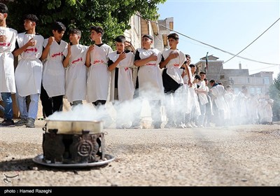 عزاداری هیات کفن پوشان مسلم ابن عقیل روستای سوکهریز شهرستان خرمدره