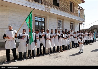 عزاداری هیات کفن پوشان مسلم ابن عقیل روستای سوکهریز شهرستان خرمدره