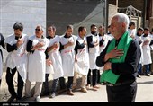 عزاداری هیات کفن پوشان مسلم ابن عقیل روستای سوکهریز شهرستان خرمدره