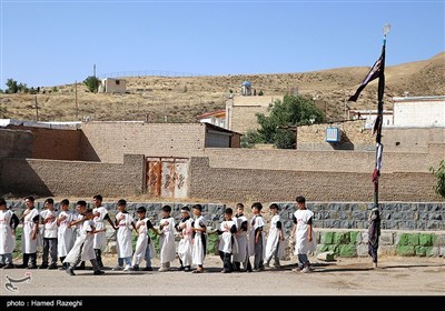 عزاداری هیات کفن پوشان مسلم ابن عقیل روستای سوکهریز شهرستان خرمدره