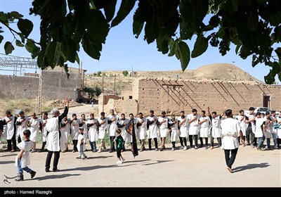 عزاداری هیات کفن پوشان مسلم ابن عقیل روستای سوکهریز شهرستان خرمدره