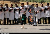 عزاداری هیات کفن پوشان مسلم ابن عقیل روستای سوکهریز شهرستان خرمدره
