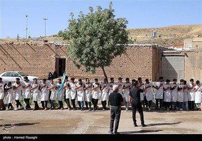 عزاداری هیات کفن پوشان مسلم ابن عقیل روستای سوکهریز شهرستان خرمدره