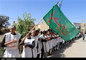 عزاداری هیات کفن پوشان مسلم ابن عقیل روستای سوکهریز شهرستان خرمدره