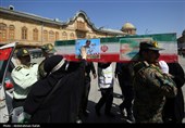مراسم تشییع پیکر سرباز وظیفه شهید عباس حیدری در همدان
