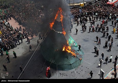 Tent Set on Fire at Ashura Commemorative Practice in Tehran