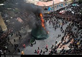 خیمه سوزان ظهر عاشورا - چهارراه گلوبندک تهران