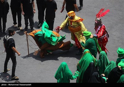 خیمه سوزان ظهر عاشورا - چهارراه گلوبندک تهران