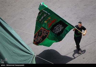 خیمه سوزان ظهر عاشورا - چهارراه گلوبندک تهران