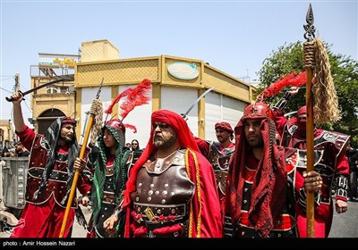 مراسم خیمه سوزان ظهر عاشورا – قزوین