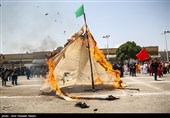 مراسم خیمه سوزان ظهر عاشورا – قزوین