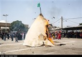 مراسم خیمه سوزان ظهر عاشورا – قزوین