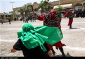 مراسم خیمه سوزان ظهر عاشورا – قزوین