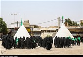 مراسم خیمه سوزان ظهر عاشورا – قزوین