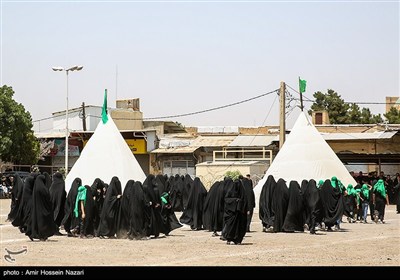 مراسم خیمه سوزان ظهر عاشورا – قزوین
