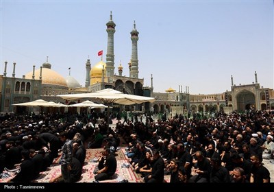 عاشورا،ظهر،نماز،قم،امام،اذان،كربلا،اشك،حرم،صف،سكوتي،بندگي،اق ...