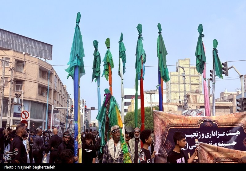 شور حسینی در بندرعباس؛ خیابان‌ها میزبان عزاداران عاشورایی شدند
