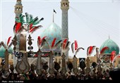 اجتماع منتظران ظهور؛ عزاداری روز عاشورا در مسجد جمکران+ تصاویر