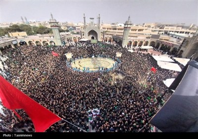 حرم،عزاداري،اشك،عاشورا،ظهر،عزاداران،خادمان،چاي،امام،زيارت،نم ...