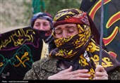 زنان قره‌داغ پای کار عزای امام حسین (ع)