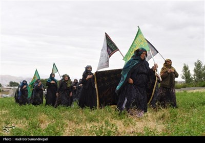 زنان قره‌داغ پای کار عزای امام حسین (ع)