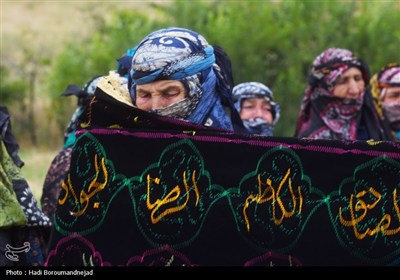 زنان قره‌داغ پای کار عزای امام حسین (ع)