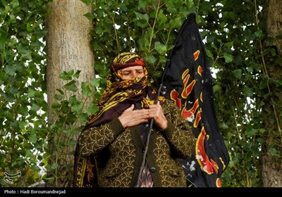 زنان قره‌داغ پای کار عزای امام حسین (ع)