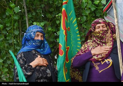 زنان قره‌داغ پای کار عزای امام حسین (ع)