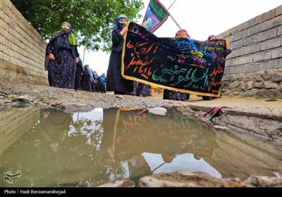 زنان قره‌داغ پای کار عزای امام حسین (ع)