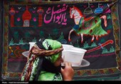 زنان قره‌داغ پای کار عزای امام حسین (ع)