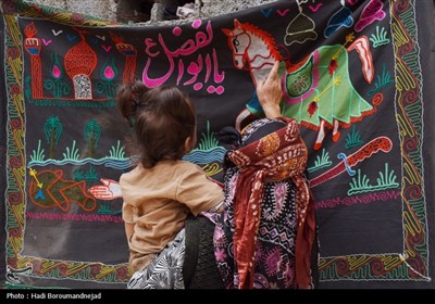زنان قره‌داغ پای کار عزای امام حسین (ع)