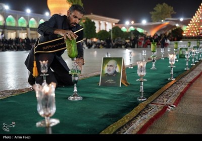 آیین شام غریبان در حرم حضرت شاهچراغ (ع) برگزار شد