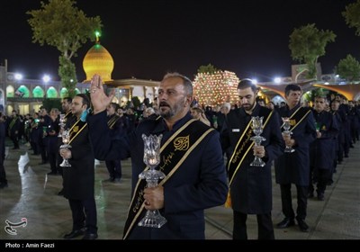 آیین شام غریبان در حرم حضرت شاهچراغ (ع) برگزار شد