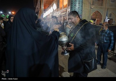 آیین شام غریبان در حرم حضرت شاهچراغ (ع) برگزار شد