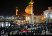 آیین شام غریبان در حرم حضرت شاهچراغ (ع) برگزار شد