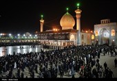 آیین شام غریبان در حرم حضرت شاهچراغ (ع) برگزار شد