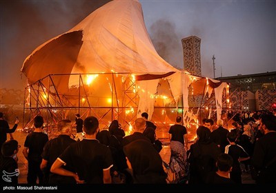خیمه سوزان عصر عاشورا در میدان امام حسین (ع)