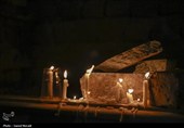 برپایی آیین شام غریبان در امامزاده هلال بن علی(ع)+فیلم
