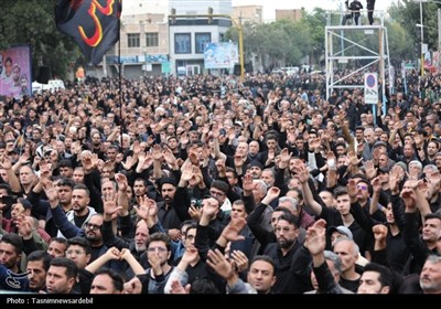 دارالعباس اردبیل غرق ماتم و عزای شهدای کربلا به روایت تصویر