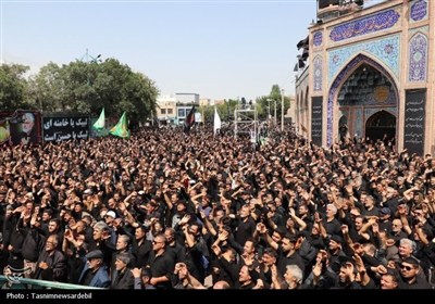 دارالعباس اردبیل غرق ماتم و عزای شهدای کربلا به روایت تصویر