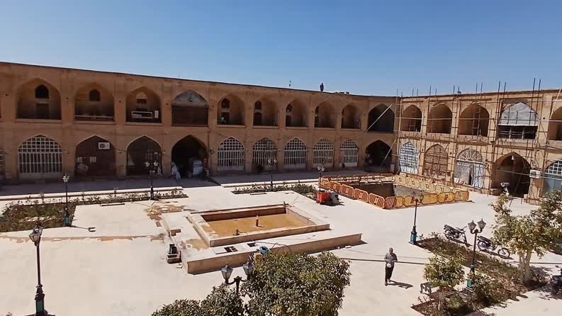 مرمت سرای گمرک بازار وکیل شیراز به پایان رسید