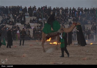آئین سنتی خیمه‌برداری نوش‌آباد برگزار شد