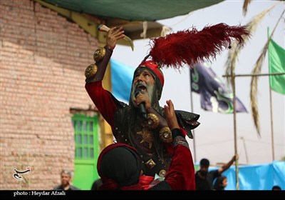 بازسازی واقعه عاشورا در ده‌زیار کرمان