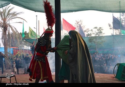 بازسازی واقعه عاشورا در ده‌زیار کرمان