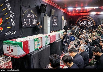 تشییع پیکر مطهر سه شهید در مشهد