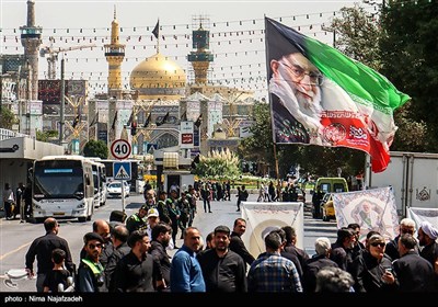 تشییع پیکر مطهر سه شهید در مشهد